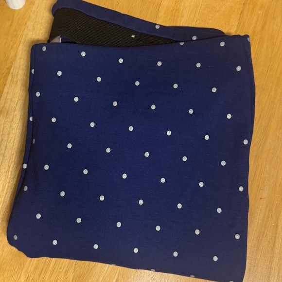 Chico's Pants - Chico's Brigitte So Slimming Polka Dot Ankle Pants Navy Blue Womens Size 2 US 12